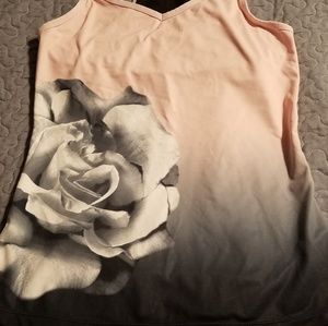 Workout tank with built in bra